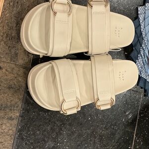 a new day Cream Buckle Sandals